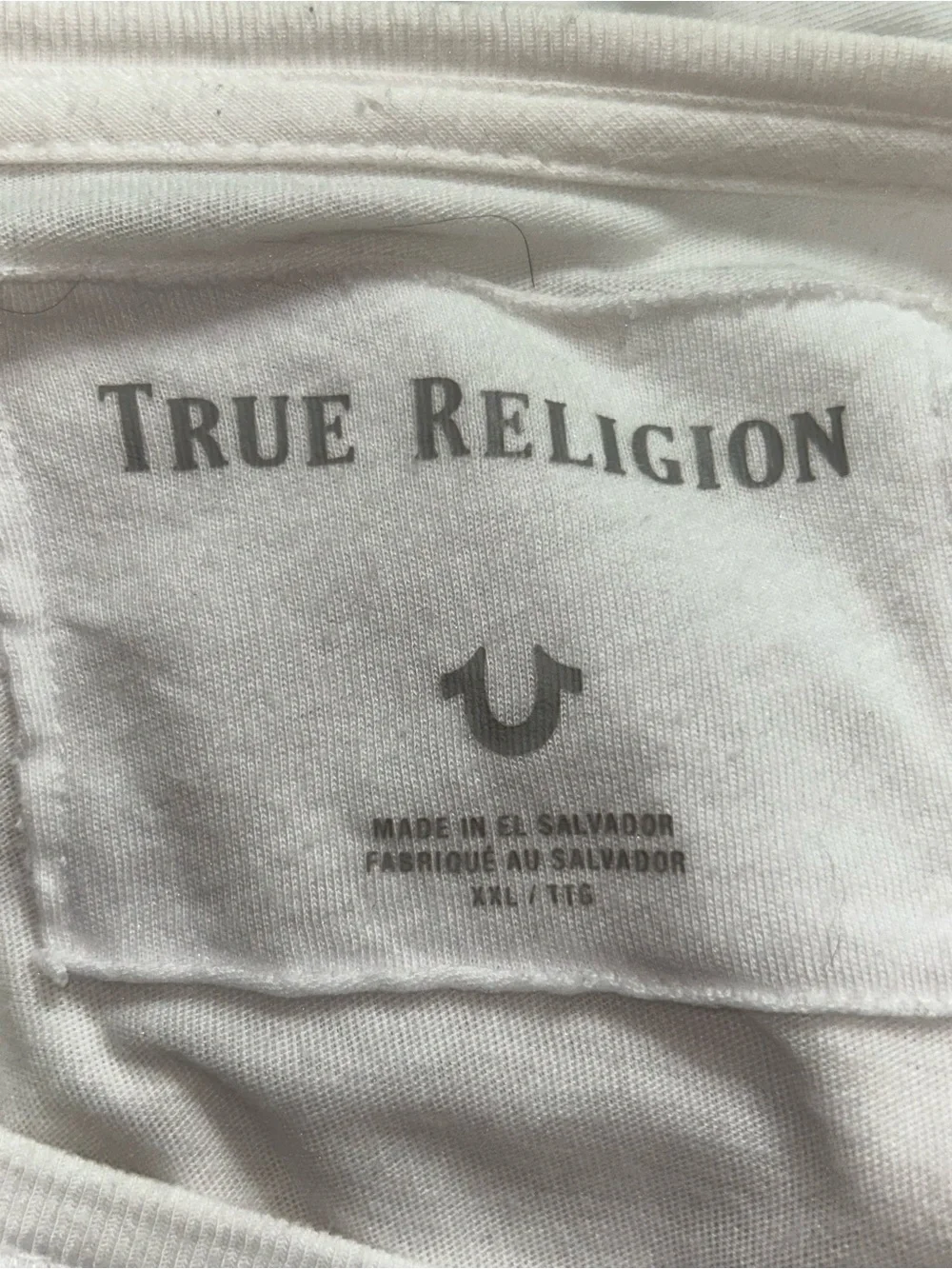 True Religion Men’s White Graphic Skull Tee Size XXL